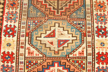 Carica l'immagine nel visualizzatore di Gallery, Antique Hand made Antique Kazak / Shirvan Caucasic Carpets CM 260x110
