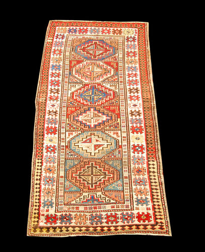 Antique Hand made Antique Kazak / Shirvan Caucasic Carpets CM 260x110