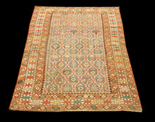 Carica l'immagine nel visualizzatore di Gallery, Hand made Antique Kazak / Shirvan Caucasic Carpets CM 146x105
