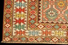 Carica l'immagine nel visualizzatore di Gallery, Hand made Antique Kazak / Shirvan Caucasic Carpets CM 146x105
