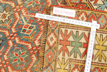 Carica l'immagine nel visualizzatore di Gallery, Hand made Antique Kazak / Shirvan Caucasic Carpets CM 146x105
