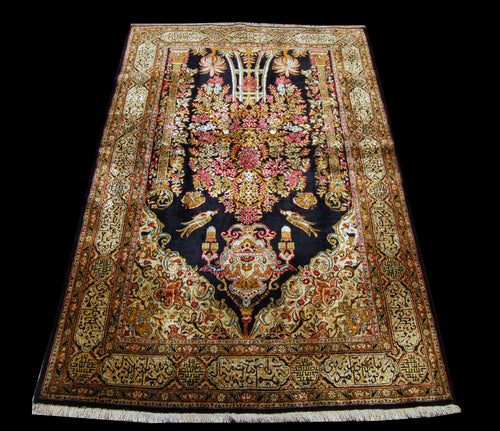 167x107 CM Tappeto Seta Quom Kuom