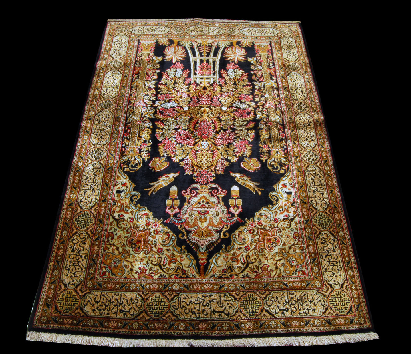 167x107 CM Tappeto Seta Quom Kuom