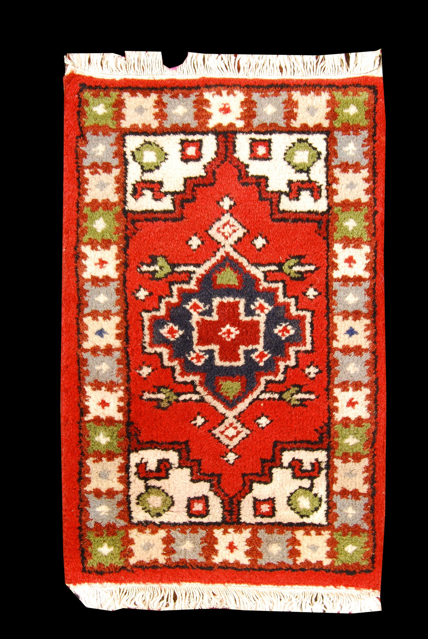 Original Authentic Hand Made Carpet India Varanassi 60x40 CM