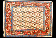 Carica l&#39;immagine nel visualizzatore di Gallery, Ancient Antique Original Hand Made Carpets Tapis Teppich CM 75x55
