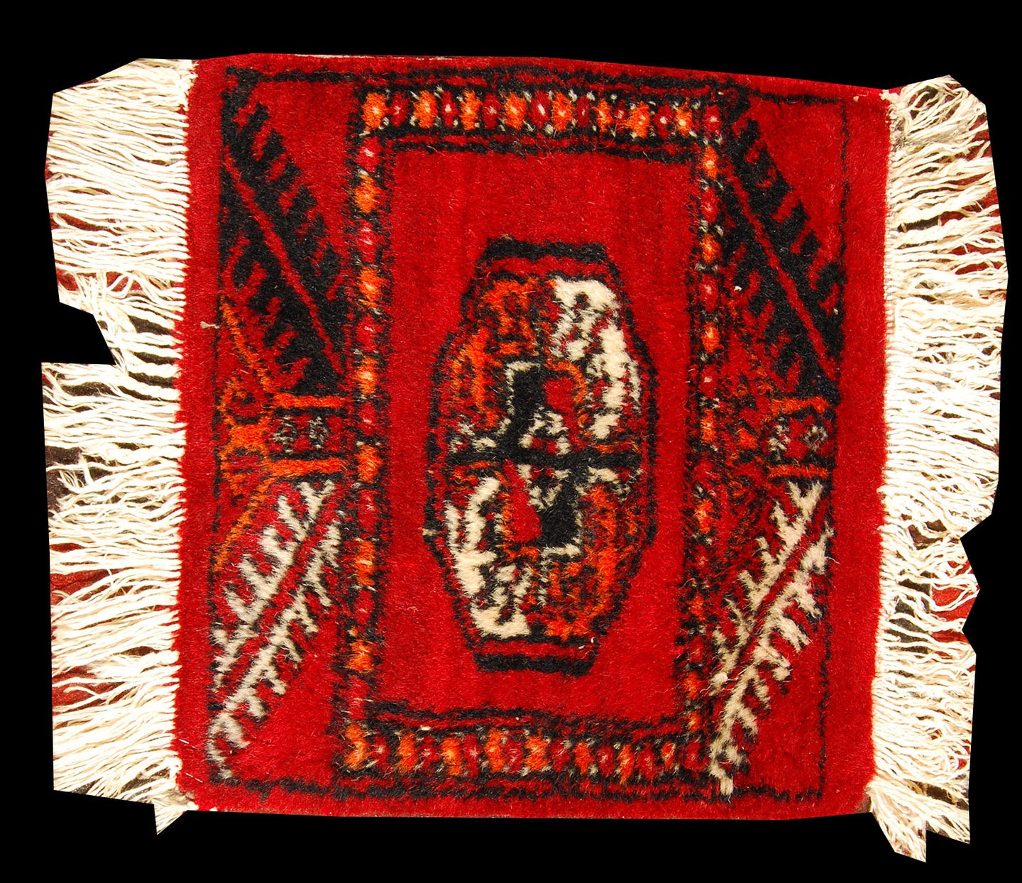 Tappeto Autentico Originale Annodato a Mano Kashmir Pakistan 30x30 CM