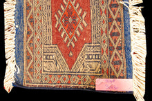 Lade das Bild in den Galerie-Viewer, Tappeto Autentico Originale Annodato a Mano Kashmir Pakistan 30x30 CM
