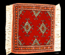 Lade das Bild in den Galerie-Viewer, Tappeto Autentico Originale Annodato a Mano Kashmir Pakistan 30x30 CM
