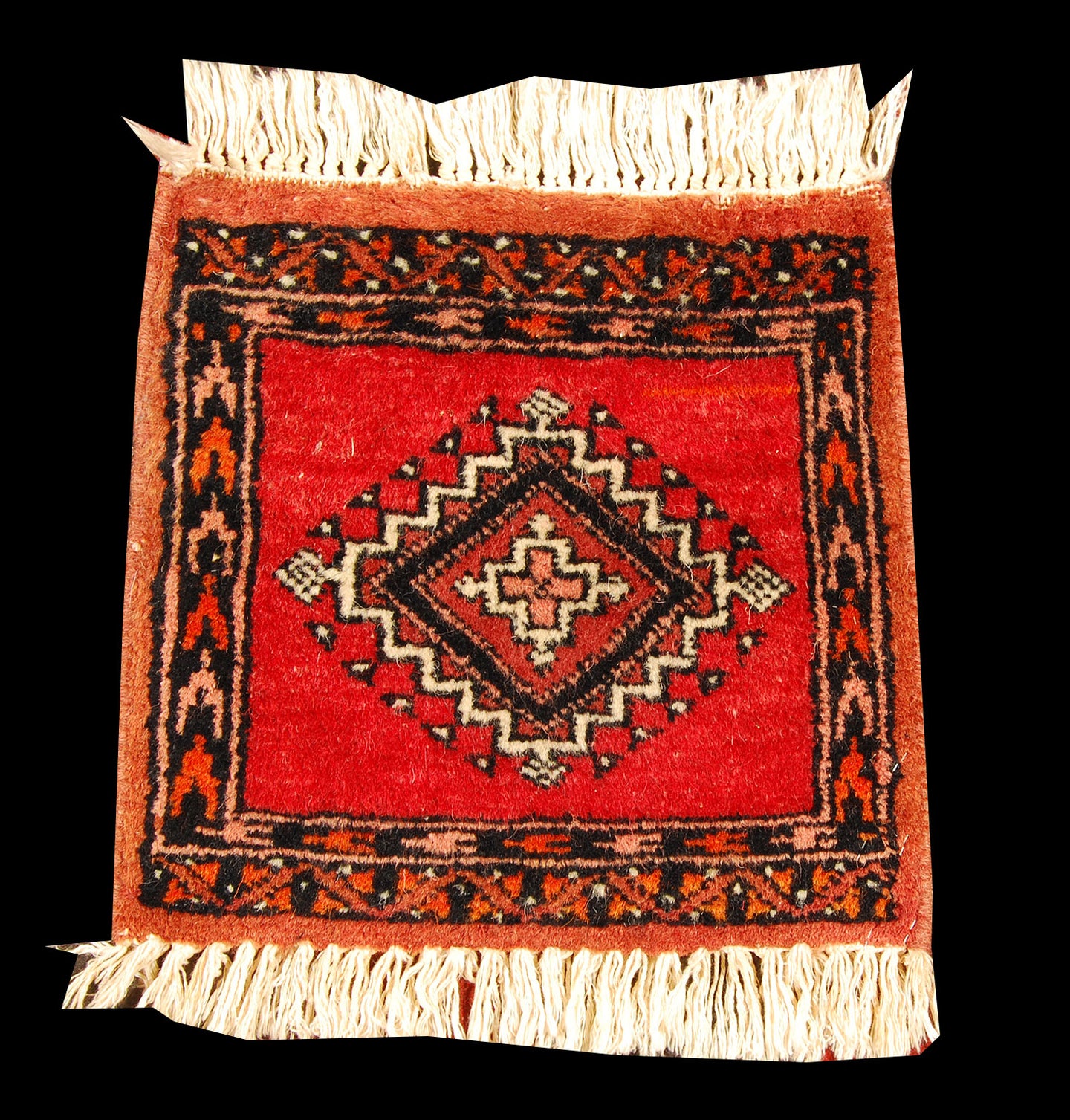 Tappeto Autentico Originale Annodato a Mano Kashmir Pakistan 30x30 CM