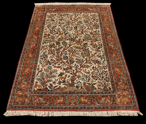 Autentic & Original Hand Made Carpets Quom Seta CM 158x106