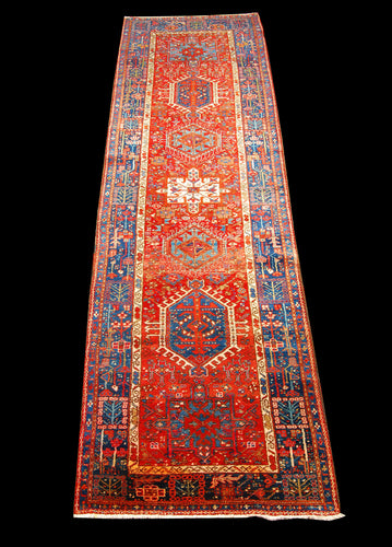 Gharageh Antique Original Hand Made Carpets Tapis Teppich CM 360x105