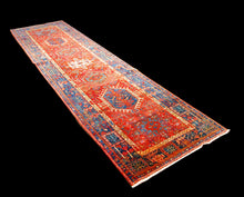 Carica l'immagine nel visualizzatore di Gallery, Gharageh Antique Original Hand Made Carpets Tapis Teppich CM 360x105

