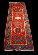 Carica l'immagine nel visualizzatore di Gallery, Gharageh Antique Original Hand Made Carpets Tapis Teppich CM 360x105
