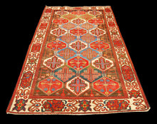Carica l&#39;immagine nel visualizzatore di Gallery, Bakhtyaty Ancient Antique Original Hand Made Carpets Tapis Teppich CM 230x135
