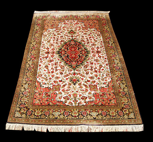 Authentic original hand knotted carpet 157x105 CM