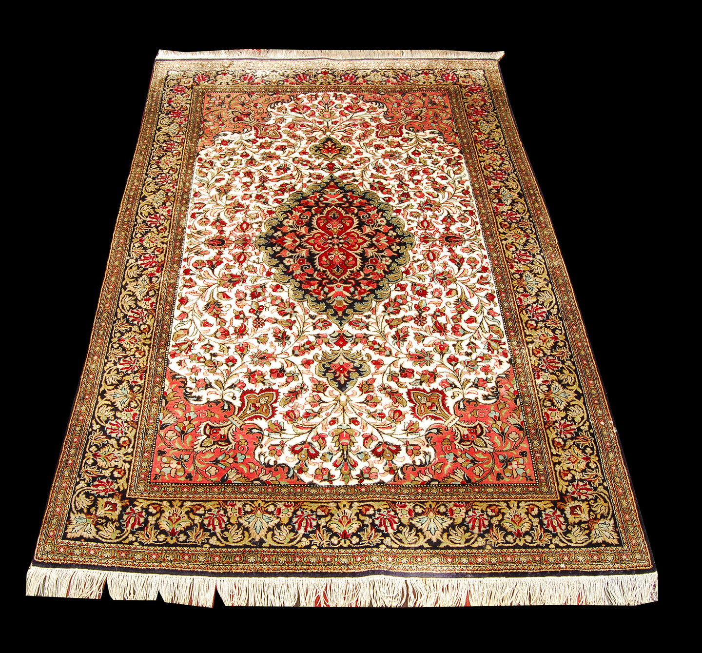 Authentic original hand knotted carpet 157x105 CM
