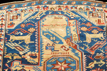 Carica l'immagine nel visualizzatore di Gallery, CM 170x140 Hand made Antique Kazak / Shirvan Caucasic Carpets  - Rimodificato
