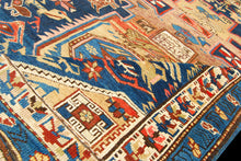 Lade das Bild in den Galerie-Viewer, CM 170x140 Hand made Antique Kazak / Shirvan Caucasic Carpets  - Rimodificato
