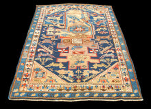 Carica l'immagine nel visualizzatore di Gallery, CM 170x140 Hand made Antique Kazak / Shirvan Caucasic Carpets  - Rimodificato
