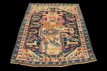 Carica l'immagine nel visualizzatore di Gallery, CM 170x140 Hand made Antique Kazak / Shirvan Caucasic Carpets  - Rimodificato
