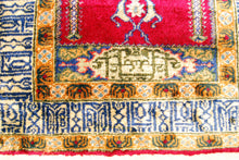 Lade das Bild in den Galerie-Viewer, Antico Tappeto Hereche / Hereke kayseri 100% Misura 85x55

