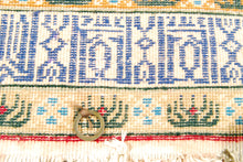 Lade das Bild in den Galerie-Viewer, Antico Tappeto Hereche / Hereke kayseri 100% Misura 85x55
