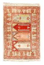 Carica l'immagine nel visualizzatore di Gallery, Antico Tappeto Hereche / Hereke kayseri 100% Misura 54x39
