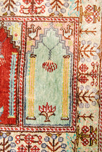 Lade das Bild in den Galerie-Viewer, Antico Tappeto Hereche / Hereke kayseri 100% Misura 54x39
