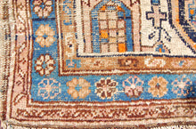 Carica l&#39;immagine nel visualizzatore di Gallery, Ancient Antique Original Hand Made Carpets Tapis Teppich CM 166x105
