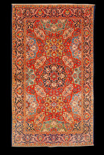 Lade das Bild in den Galerie-Viewer, Tappeto Originale annodato a mano Kashan Dabir Sanayeh CM 190x125
