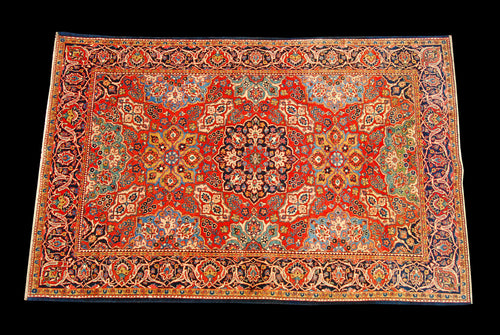 Tappeto Originale annodato a mano Kashan Dabir Sanayeh CM 190x125