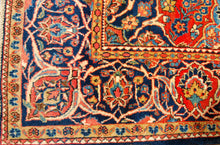 Lade das Bild in den Galerie-Viewer, Tappeto Originale annodato a mano Kashan Dabir Sanayeh CM 190x125
