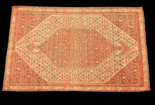 Lade das Bild in den Galerie-Viewer, Tappeto Originale annodato a mano sarok ferahan CM 197x118
