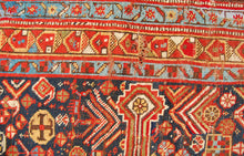 Carica l'immagine nel visualizzatore di Gallery, Tappeto Vintage Originale annodato a mano Malayer CM 320x145
