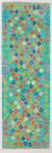 Lade das Bild in den Galerie-Viewer, Kilim Kaudani Lana Hand Made in Afganistan 194x66 CM (Galleriafarah1970)
