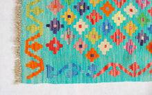 Lade das Bild in den Galerie-Viewer, Kilim Kaudani Lana Hand Made in Afganistan 194x66 CM (Galleriafarah1970)
