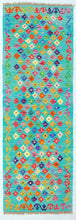 Carica l'immagine nel visualizzatore di Gallery, Kilim Kaudani Lana Hand Made in Afganistan 194x66 CM (Galleriafarah1970)
