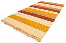 Carica l'immagine nel visualizzatore di Gallery, Original Hand Made Rustic Kilim / india Origin 200x140 CM (Galleriafarah1970) 
