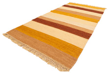 Carica l'immagine nel visualizzatore di Gallery, Original Hand Made Rustic Kilim / india Origin 200x140 CM (Galleriafarah1970) 
