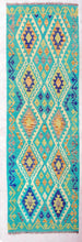 Carica l'immagine nel visualizzatore di Gallery, Kilim Kaudani Lana Hand Made in Afganistan 205x96 CM (Galleriafarah1970)
