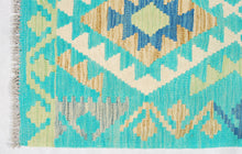 Carica l'immagine nel visualizzatore di Gallery, Kilim Kaudani Lana Hand Made in Afganistan 205x96 CM (Galleriafarah1970)
