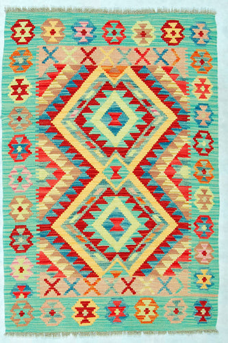 Kilim Kaudani Lana Hand Made in Afganistan 145x97 CM (Galleriafarah1970)