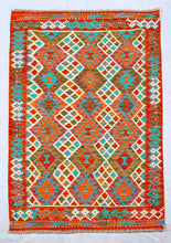 Carica l'immagine nel visualizzatore di Gallery, Kilim Kaudani Lana Hand Made in Afganistan 184x130 CM (Galleriafarah1970)
