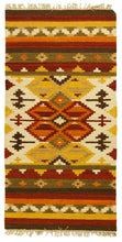 Lade das Bild in den Galerie-Viewer, 140x70 cm Kilim indiano autentico e originale, fatto a mano,
