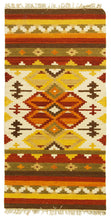 Lade das Bild in den Galerie-Viewer, 140x70 cm Kilim indiano autentico e originale, fatto a mano,
