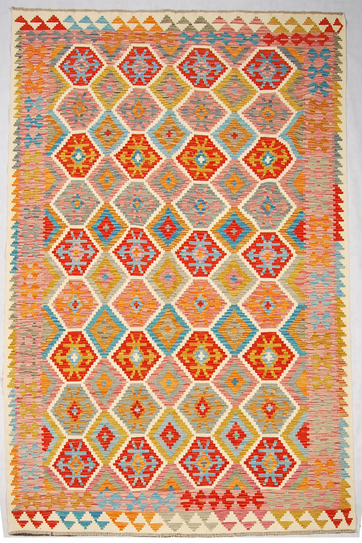 Kilim Kaudani Lana Hand Made in Afganistan 296x196 CM (Galleriafarah1970)