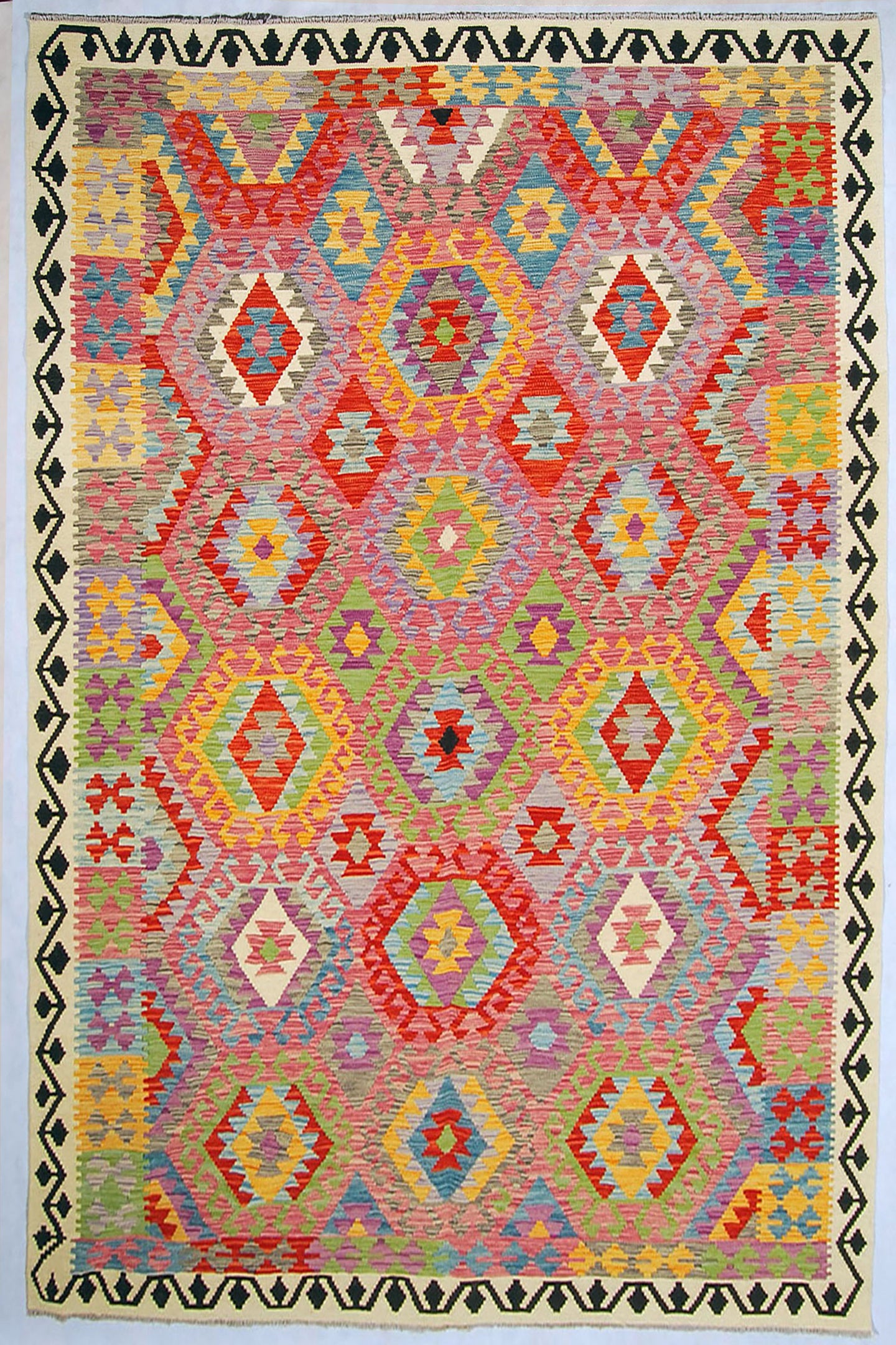 Kilim Kaudani Lana Hand Made in Afganistan 296x202 CM (Galleriafarah1970)