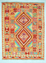 Carica l'immagine nel visualizzatore di Gallery, Kilim Kaudani Lana Hand Made in Afganistan 179x130 CM (Galleriafarah1970)
