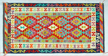Carica l'immagine nel visualizzatore di Gallery, Kilim Kaudani Lana Hand Made In Afganistan 191x100 CM (Galleriafarah1970)
