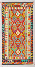 Carica l'immagine nel visualizzatore di Gallery, Kilim Kaudani Lana Hand Made In Afganistan 191x100 CM (Galleriafarah1970)
